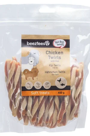 Hoge Kwaliteit Beeztees Kip Twirls met Vis 400 gr