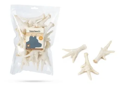 Beeztees kippenpoten gepoft 200 gr Beperkt Aanbod