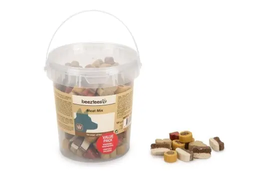 Beeztees meat mix 500 gr Actieprijs