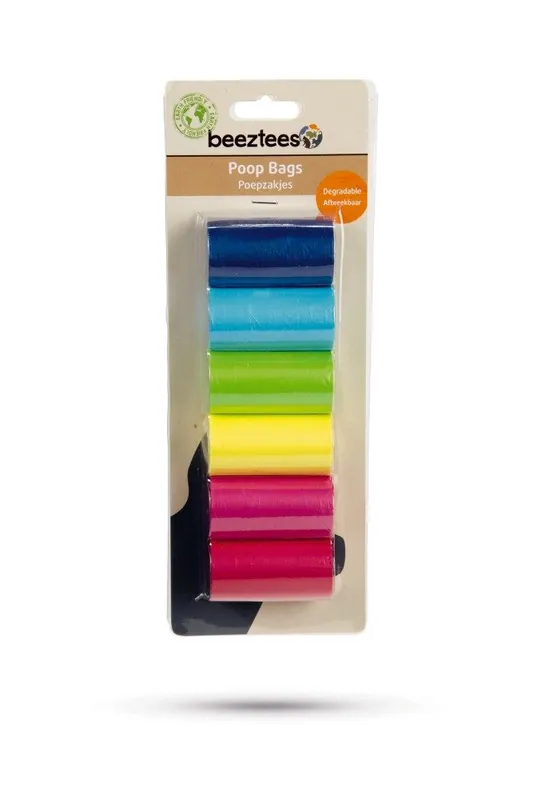 Op = Op Beeztees navulling poepzakhouder 6 x 20 st regenboog