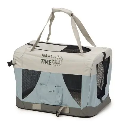 Beeztees nylon bench Travel Time lichtblauw Aanbieding