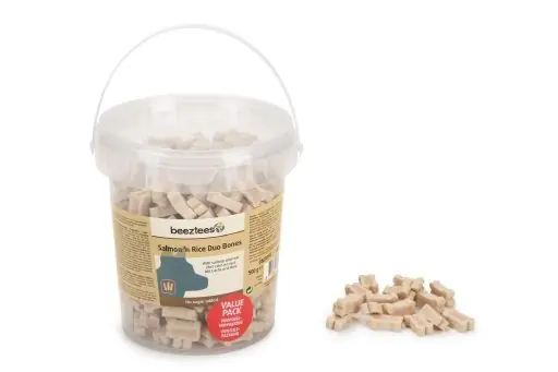 Beeztees salmon and rice Duo Bone 500 gr Hete Deal