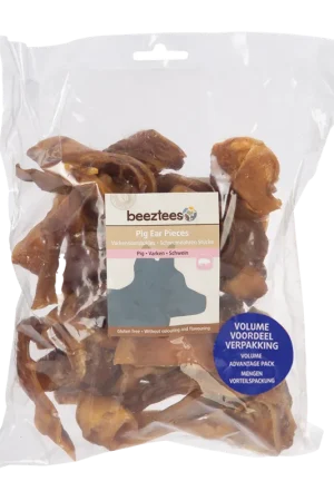 Beeztees varkensoorstukjes 500 gr Gratis Retour