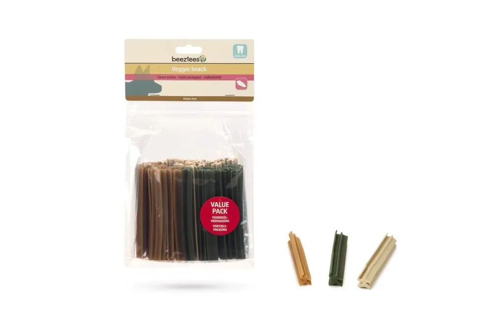 Beeztees Veggie snack Staaf mix 12 cm 500 gr Gecertificeerd
