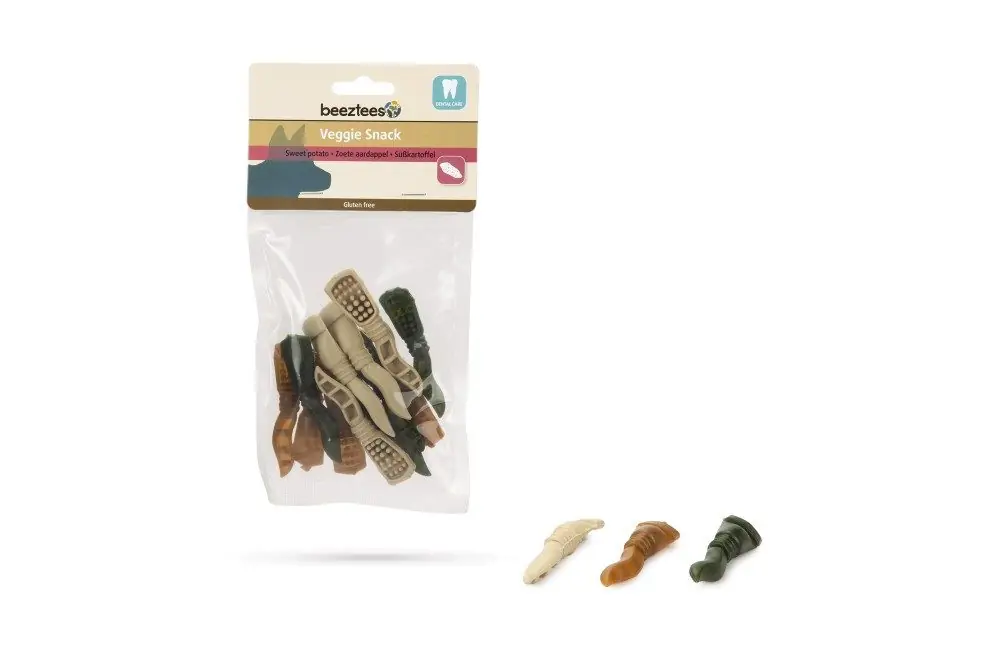 Beeztees Veggie snack Tandpasta mix 7,5 cm 12 st Bestseller