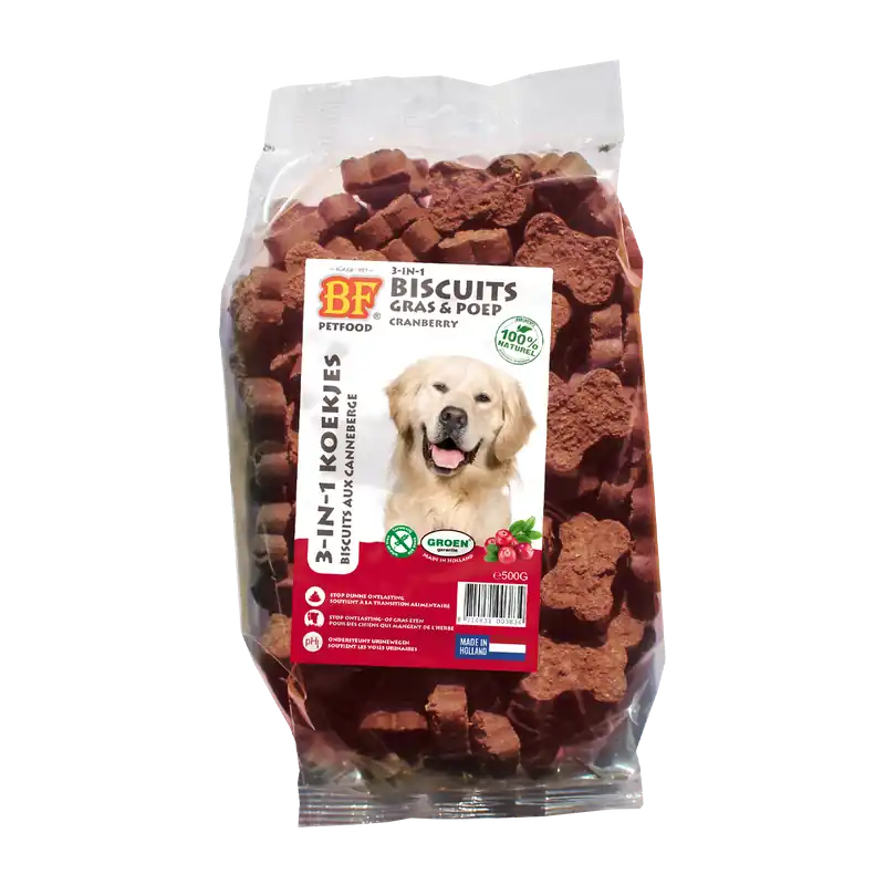 Alleen Vandaag BF Petfood 3-in-1 Koekjes Cranberry 500 gr