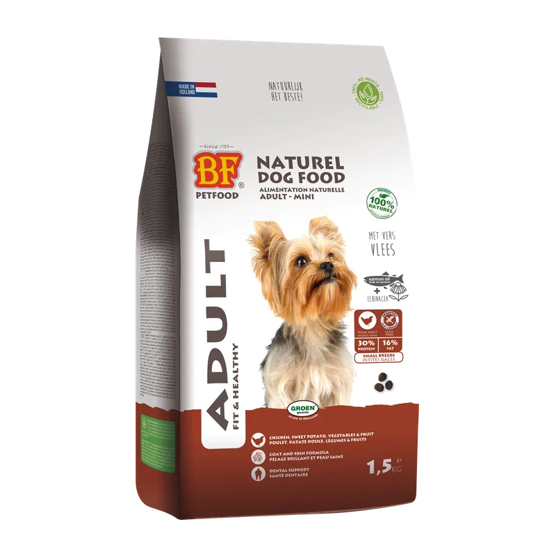 Direct Beschikbaar BF Petfood Hondenvoer Adult Mini 1,5 kg