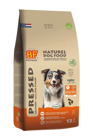 Laatste Versie BF Petfood Hondenvoer Geperst Zalm Graanvrij 13,5 kg