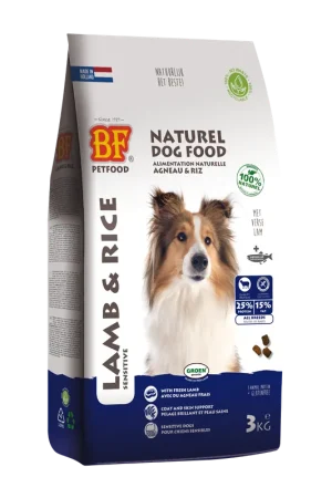 BF Petfood Hondenvoer Lam & Rijst 3 kg Flitsaanbieding