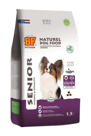 Finale Uitverkoop BF Petfood Hondenvoer Senior Mini 1,5 kg