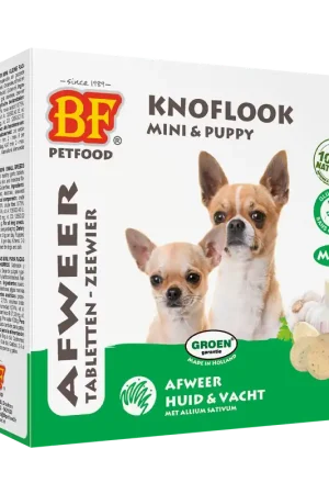 Direct Beschikbaar BF Petfood Knoflook Tabletten Zeewier Mini & Puppy 100 st