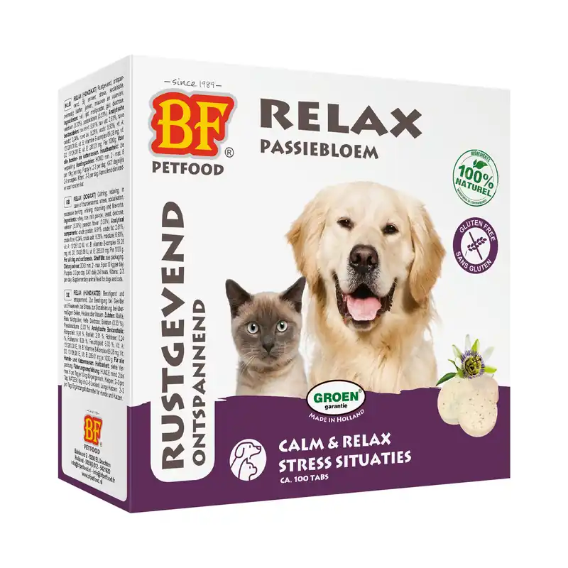 Shop Nu BF Petfood Relax Tabletten Hond/Kat 100 st