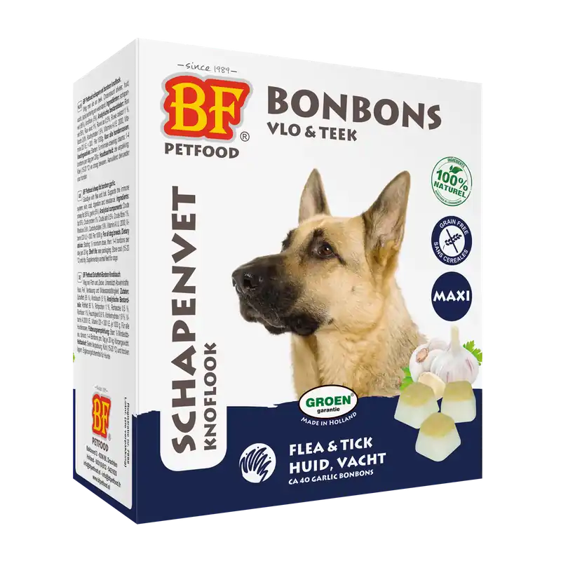 BF Petfood Schapenvet Knoflook Maxi 40 st Hete Deal