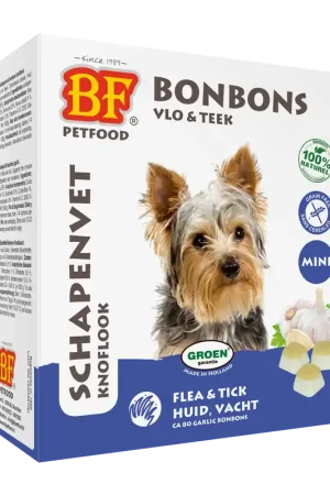 BF Petfood Schapenvet Knoflook Mini 80 st Beste Prijs