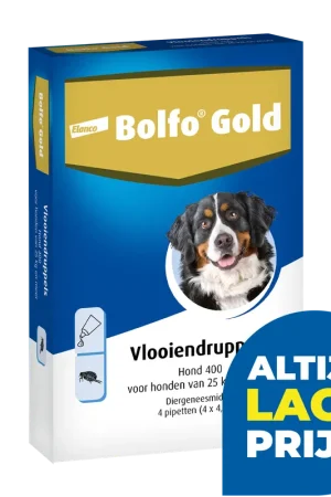 Bolfo Gold 400 hond 4 pipetten Goedkoop