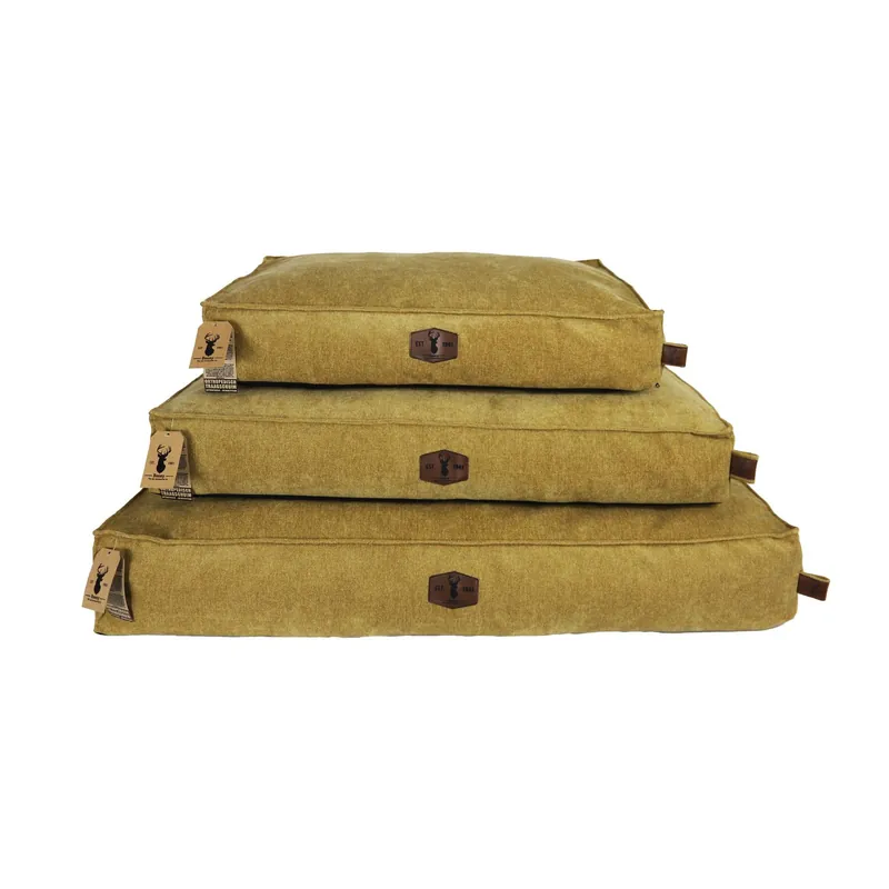 Boony Est. 1941 Orthopedisch Hondenkussen Ochre Yellow Lage Prijs