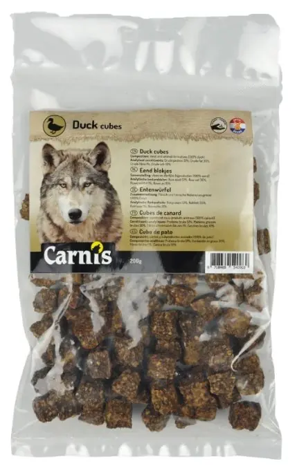 Carnis Eend Blokjes 200 gr Gratis Retour
