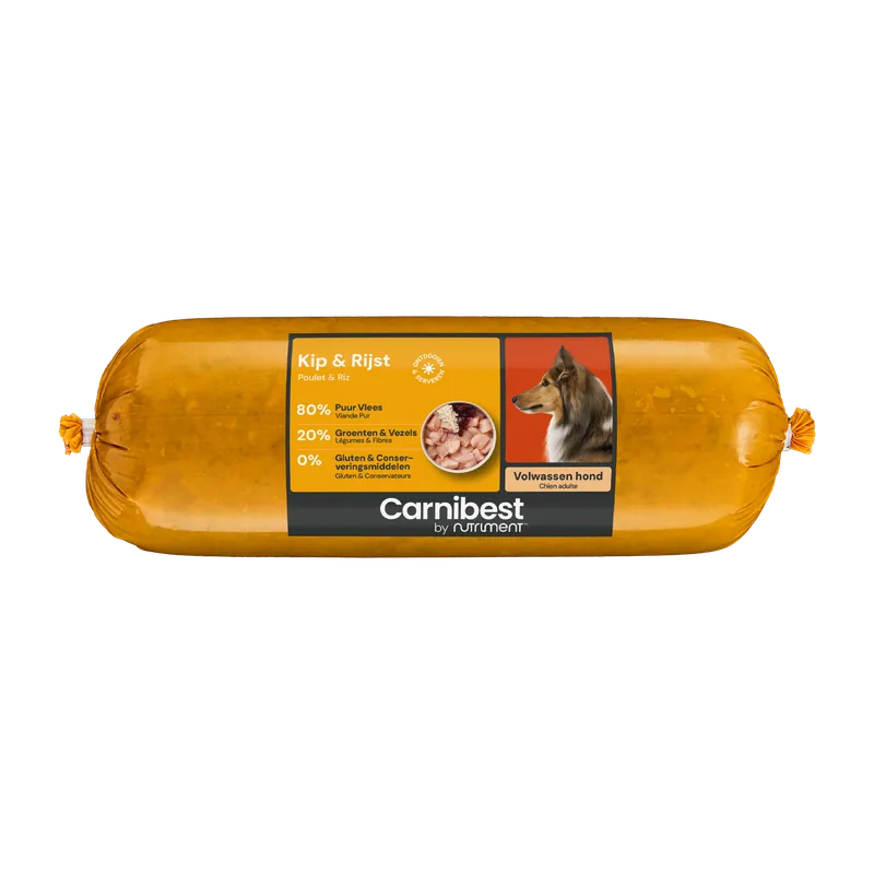 Carnibest Hondenvoer Kip & Rijst 1 kg Tijdelijk Beschikbaar