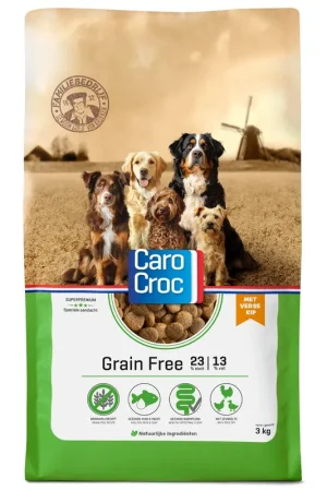 CaroCroc Hondenvoer Grain Free 3 kg Bestseller