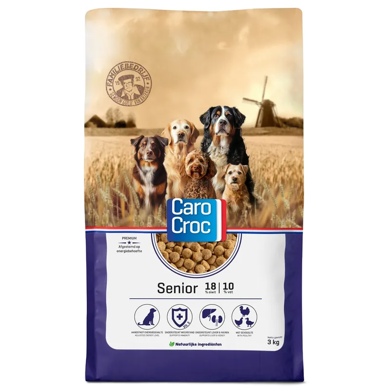CaroCroc Hondenvoer Senior 3 kg Voordeelprijs