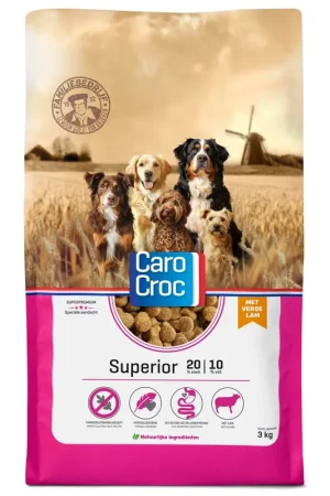 CaroCroc Hondenvoer Superior 3 kg Snelle Levering