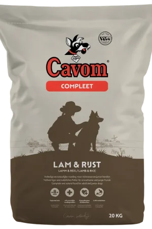 Cavom Hondenvoer Compleet Lam & Rijst 20 kg Bestseller