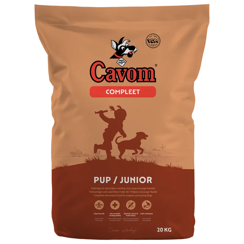 Voordeelprijs Cavom Hondenvoer Compleet Pup/Junior 20 kg