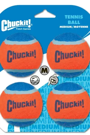 Chuckit! Tennis Ball M 4 st Exclusieve Aanbieding