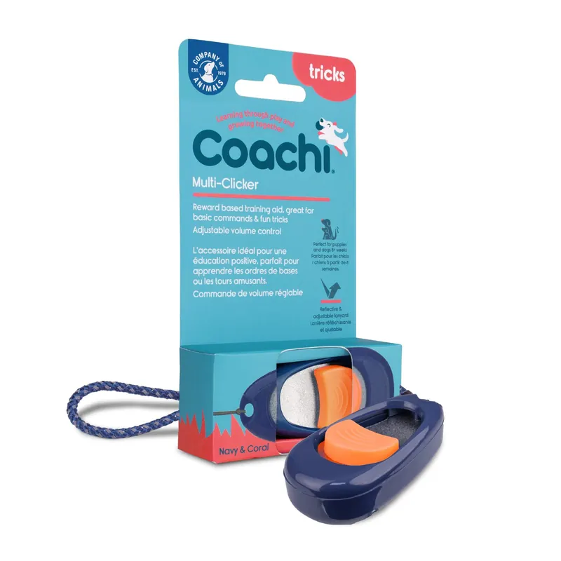 Coachi Multi Clicker Navy/Coral Premium