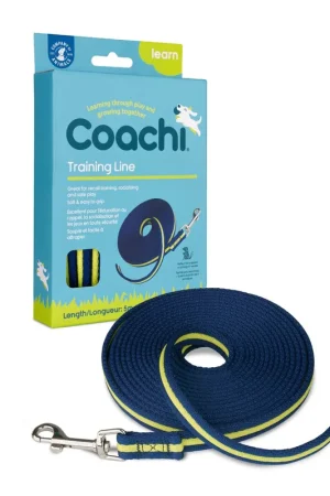 Lage Kosten Coachi Trainingslijn Navy/Lime 5 mtr