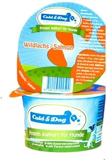 Fabrieksprijs Cold & Dog Frozen Yoghurt zalm/wortel 90 ml