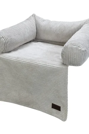 Designed by Lotte Bankkussen Ribbed Lichtgrijs Tijdelijk Beschikbaar