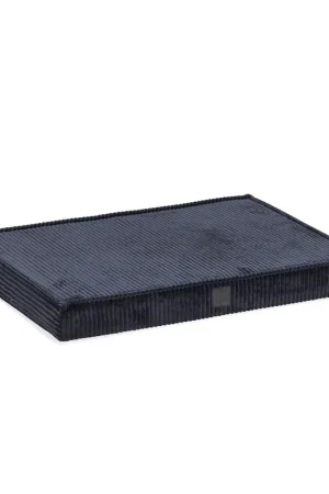 Designed by Lotte Benchkussen Ribbed Antraciet Betrouwbaar