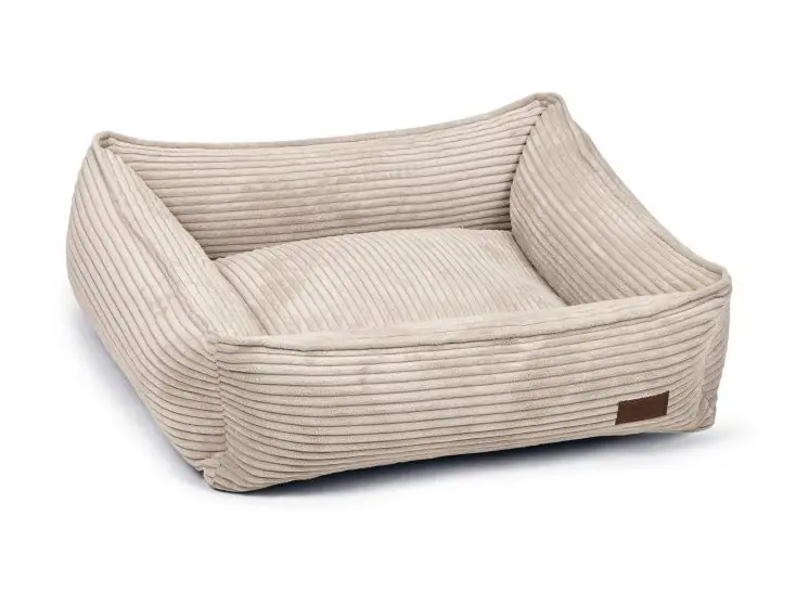 Designed by Lotte Hondenmand Ribbed Lichtgrijs Alleen Vandaag