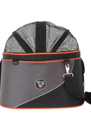 Hoge Kwaliteit DoggyRide Draagtas Cocoon Antraciet/Zwart XL