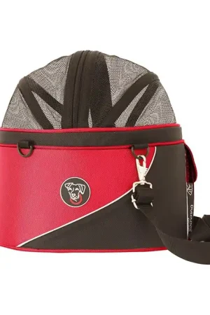 Weekendaanbieding DoggyRide Draagtas Cocoon Rood/Zwart XL