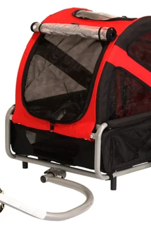 Gereduceerde Prijs DoggyRide hondenfietskar Mini rood/zwart
