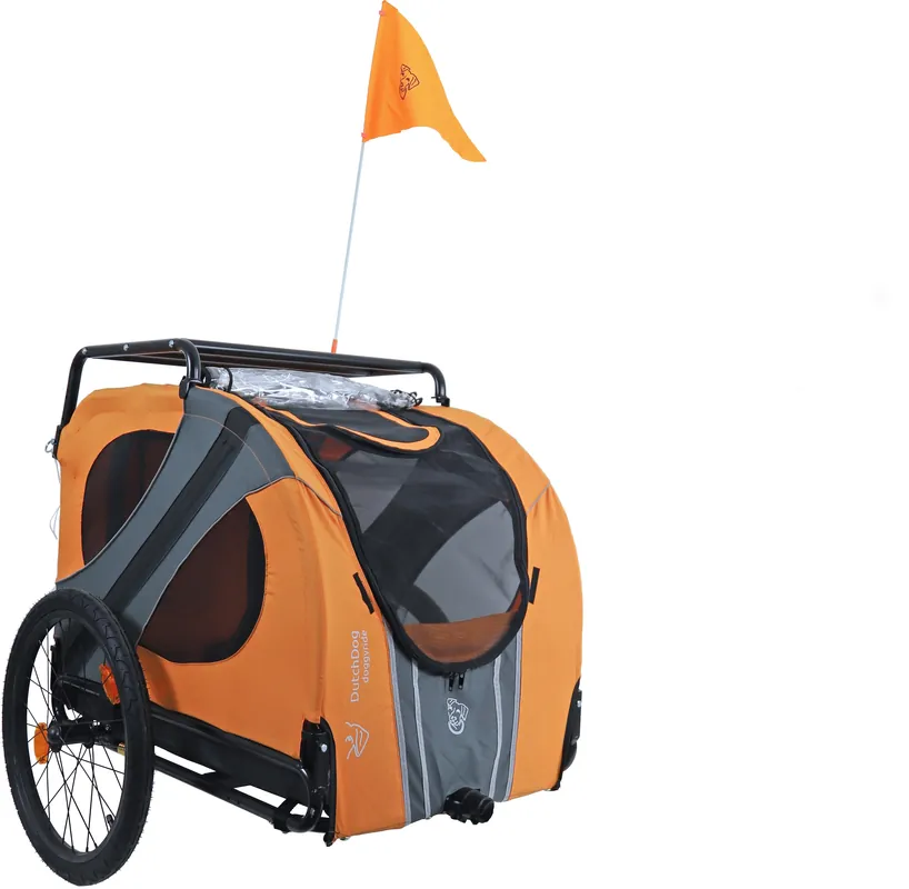 Rechtstreeks Van De Fabrikant DoggyRide Hondenfietskar Novel 15 Cabin Oranje