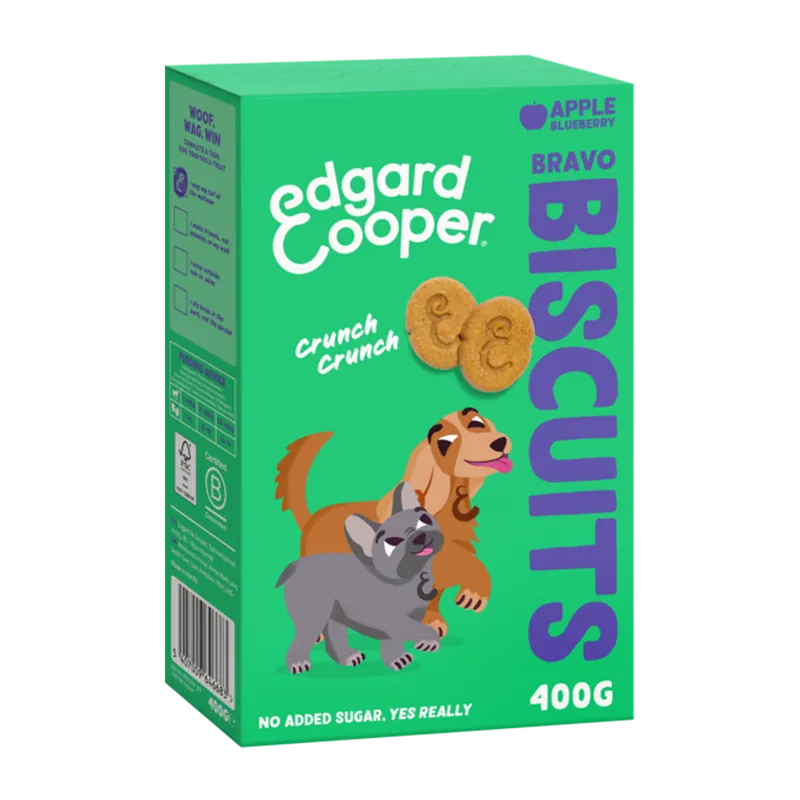 Edgard & Cooper Biscuit Apple 400 gr Bestel Nu