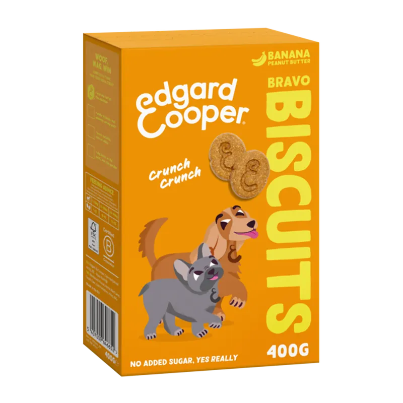 Flitsaanbieding Edgard & Cooper Biscuit Banana 400 gr