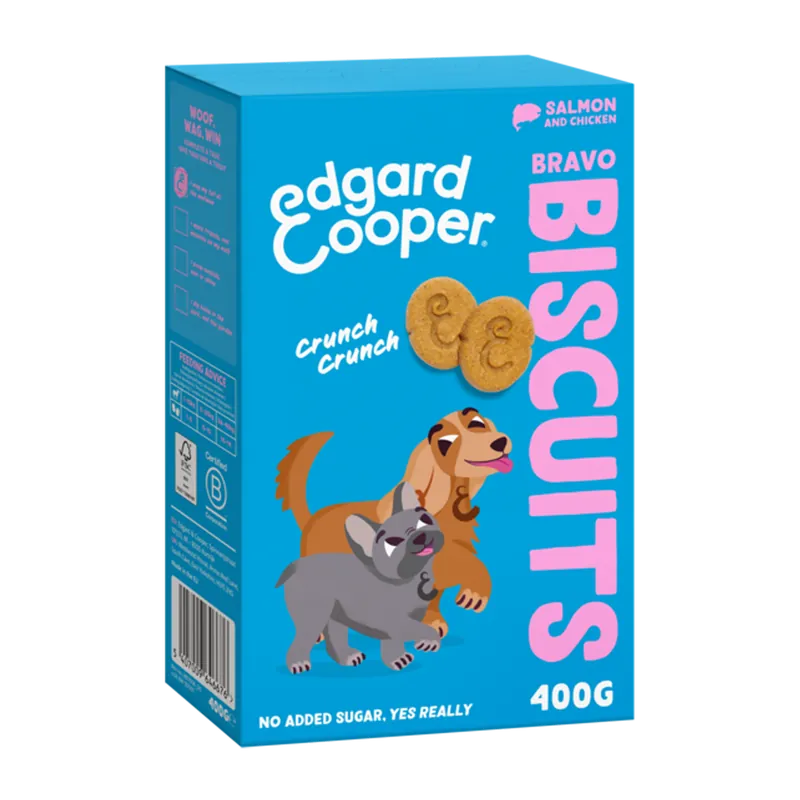 Koopje Edgard & Cooper Biscuit Salmon 400 gr