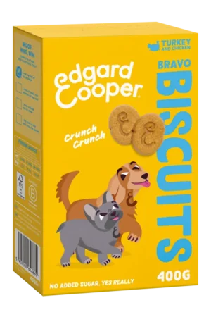 Edgard & Cooper Biscuit Turkey 400 gr Op = Op