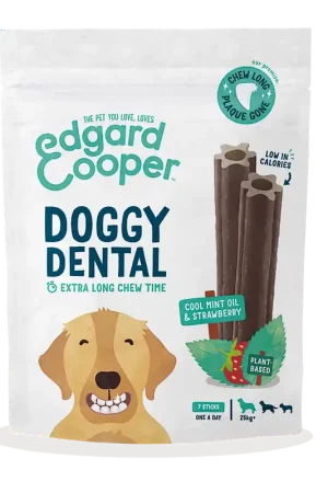 Edgard & Cooper Doggy Dental Aardbei en Mint Large 7 st Nu Kopen