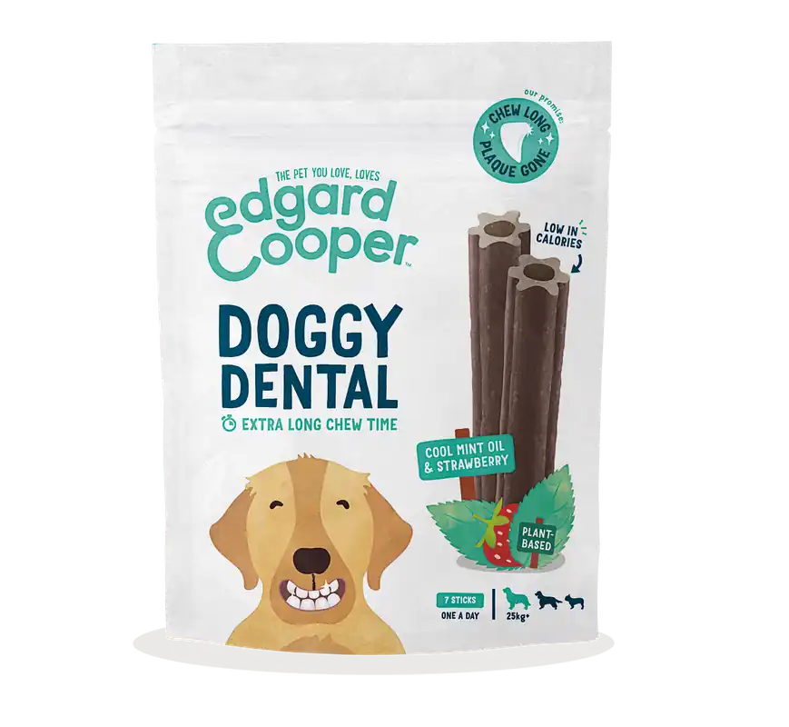 Edgard & Cooper Doggy Dental Aardbei en Mint Large 7 st Nu Kopen