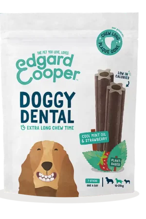 Nu Kopen Edgard & Cooper Doggy Dental Aardbei en Mint Medium 7 st