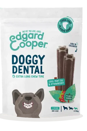 Edgard & Cooper Doggy Dental Aardbei en Mint Small 7 st Nieuw