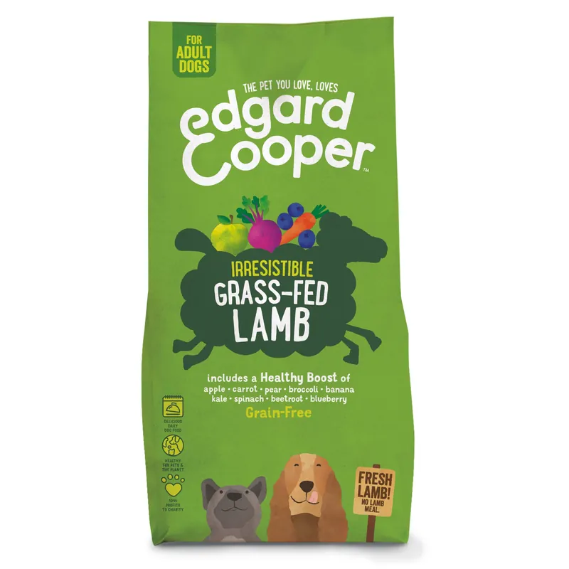 Edgard & Cooper hondenvoer Adult graslam 12 kg Populair