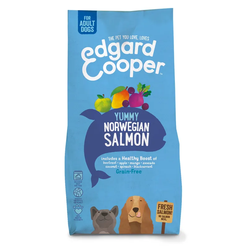 Premium Edgard & Cooper hondenvoer Adult Noorse zalm 12 kg