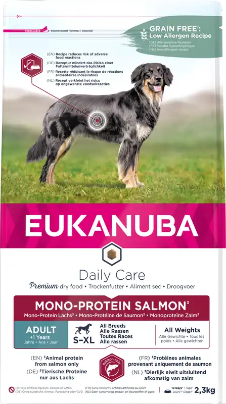 Weekendaanbieding Eukanuba Hondenvoer Daily Care Monoprotein Salmon 2,3 kg