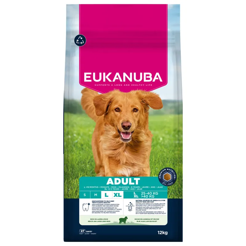 Eukanuba Hondenvoer Life Care Adult L/XL Lamb & Rice 12 kg Speciale Aanbieding
